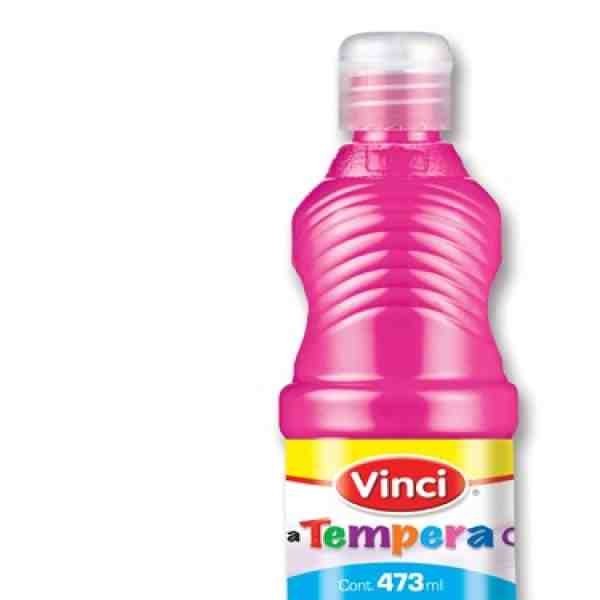 PINTURA TEMPERA VINCI 473ML. ROSA FLUOR. C.12